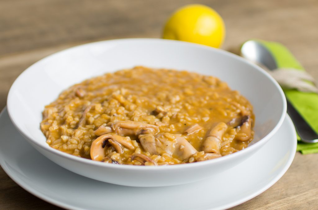 Arroz cremoso de calamares