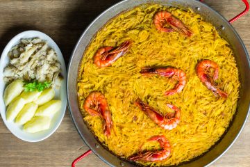 Fideos a banda con rape