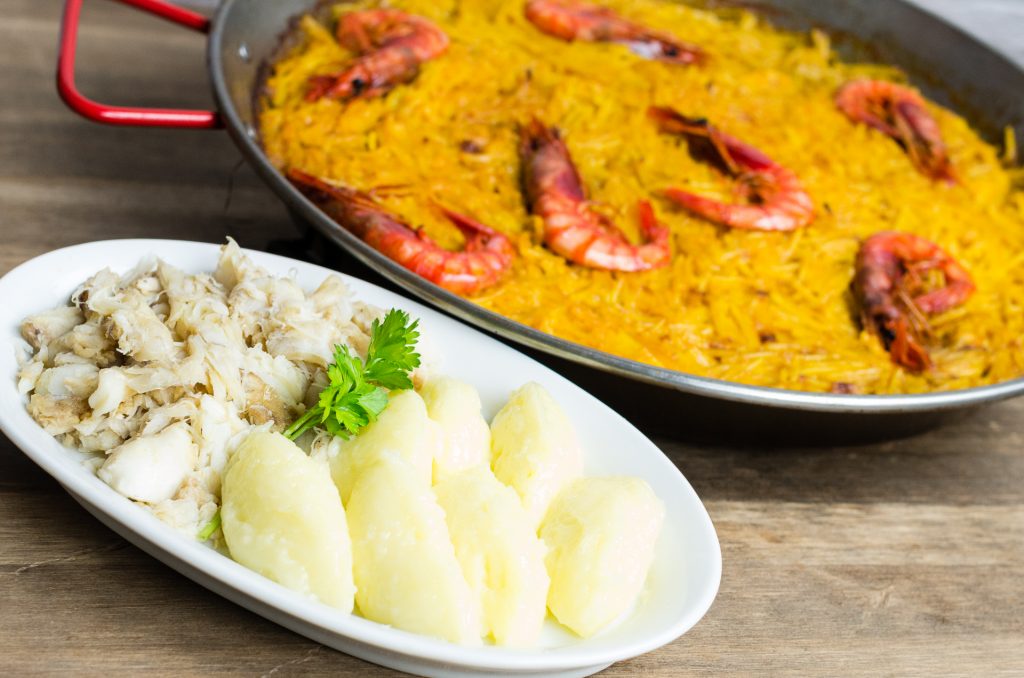 Fideos a banda con rape