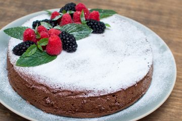 Tarta húmeda de chocolate por Loli Carrión