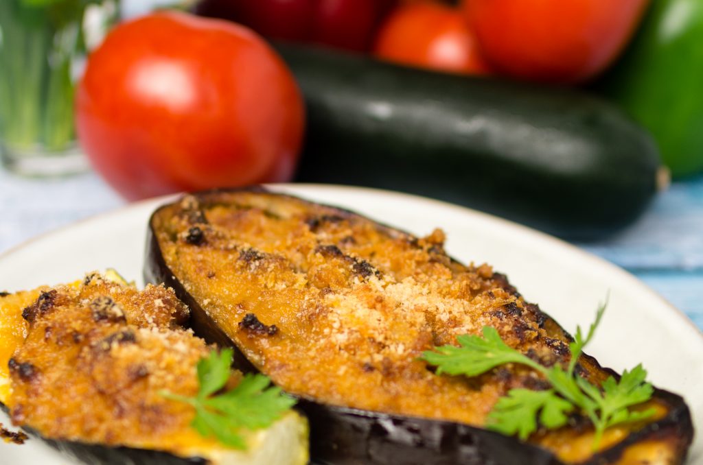 Berenjenas rellenas receta de Loli Carrión