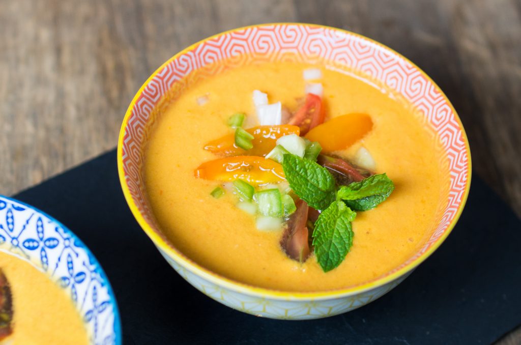 Gazpacho andaluz de tomatitos cherry por Loli Carrión