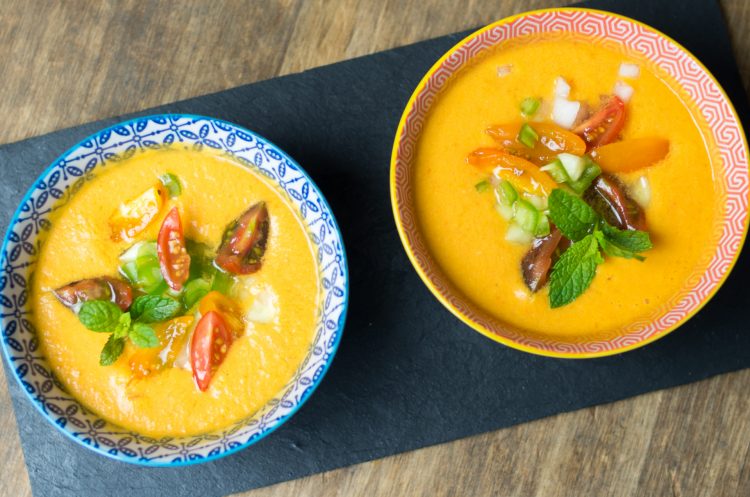 Gazpacho andaluz de tomatitos Cherry por Loli Carrón